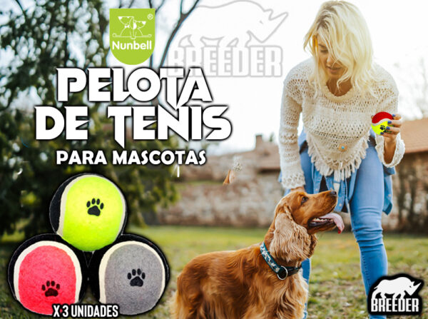 PELOTA DE TENIS PARA MASCORAS